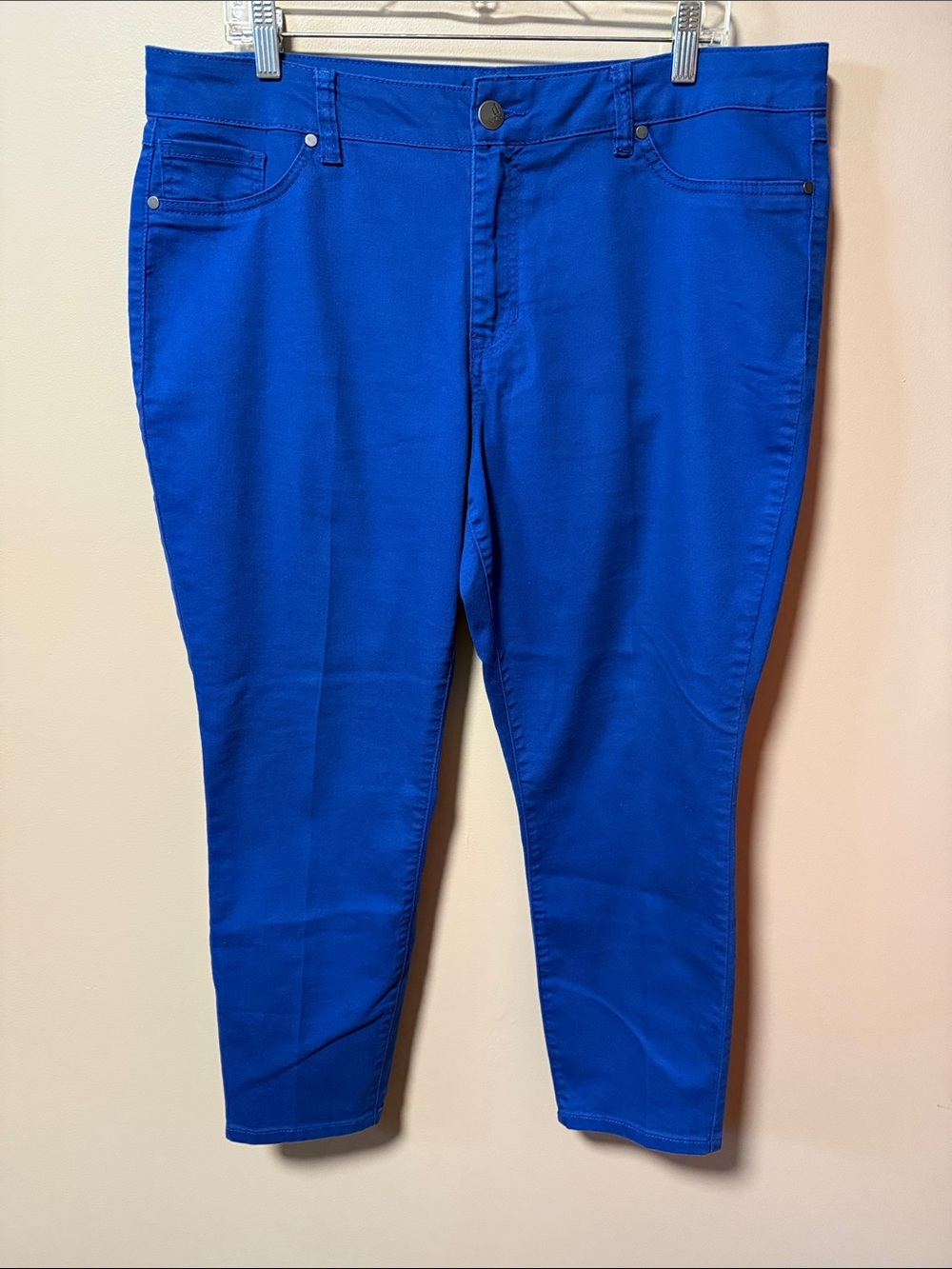 d. jeans Royal Blue Cropped Skinny Jeans